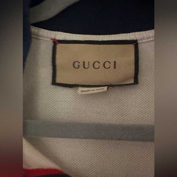 GUCCI COTTON INTERLOCKING GG PIQUET POLO - Picture 6 of 6